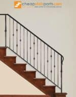 2.1.11 Double Knuckle Tuscan Round Hammered Iron Baluster - Image 4