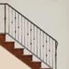 2.9.21 round forged Tuscan round hammered iron baluster
