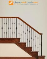 2.10.2 Single Sphere Tuscan Round Hammered Iron Baluster - Image 4