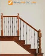 2.1.1 Double  Knuckle Tuscan Square Hammered Iron Baluster - Image 4