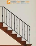 2.9.28 Single Sphere Tuscan Square Hammered Iron Baluster - Image 4