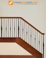 2.9.12 Single Knuckle Tuscan Square Hammered Iron Baluster - Image 5