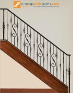 2.9.12 Single Knuckle Tuscan Square Hammered Iron Baluster - Image 4