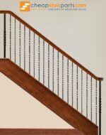 16.1.21 Long Single Twist Solid Iron Baluster - Image 5