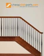 1.1.21 Small Tapered Knuckle Tuscan Round Hammered Iron Newel - Image 4