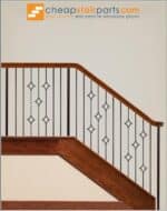 16.6.9 Double Diamond Aalto Baluster - 44" H. x 1/2" Sq. - Image 4