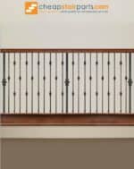 16.5.9 Single Knuckle Iron Newel - Satin Black - Image 4