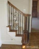 Staircase with 16.1.25-T large spiral scroll hollow