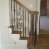 Staircase with 16.1.25 large spiral scroll iron balusters, Versatile collection
