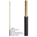 SoHo - Satin Black Base on Brass Baluster - Image 2