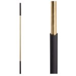 SoHo - Satin Black Base on Brass Baluster - Image 3