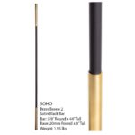 SoHo - Brass Base on Satin Black Baluster - Image 4