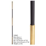 SoHo - Brass Base on Satin Black Baluster - Image 6
