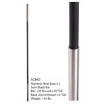 SoHo - Stainless Steel Base on Satin Black Baluster - Image 4
