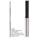 SoHo - Stainless Steel Base on Satin Black Baluster - Image 6