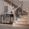 Röhe post to post newel post at the base of a staircase
