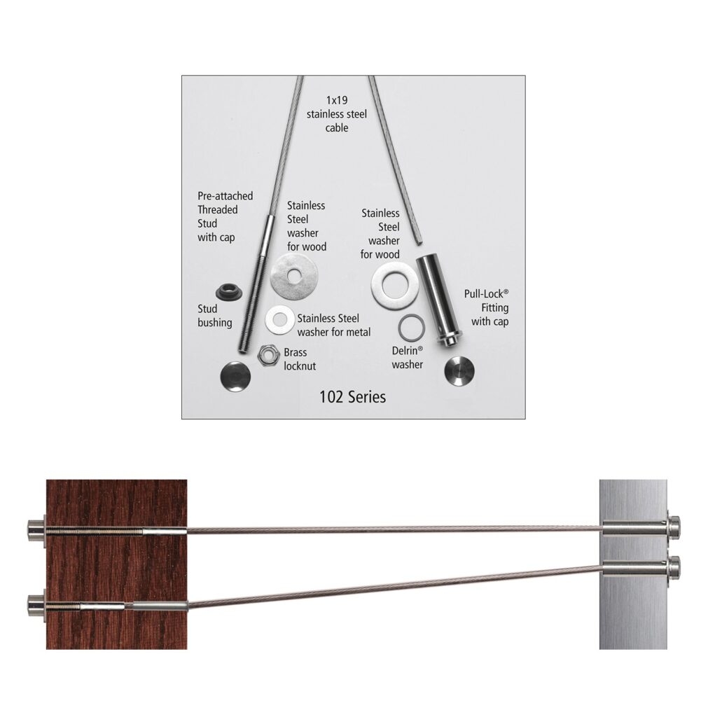 Outside to Outside Cable Kit for Steel or Wood Posts