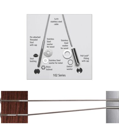 Outside to Outside Cable Kit for Steel or Wood Posts