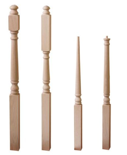 4 Types of Wood Newel Posts | Staircase Design | CheapStairParts.com